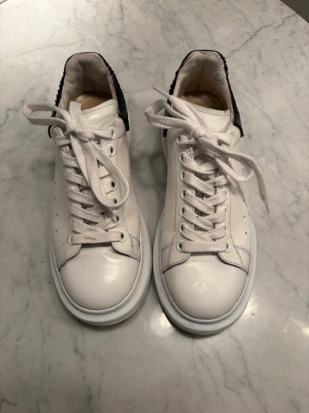 Alexander McQueen Oversized White Platform Sneaker
